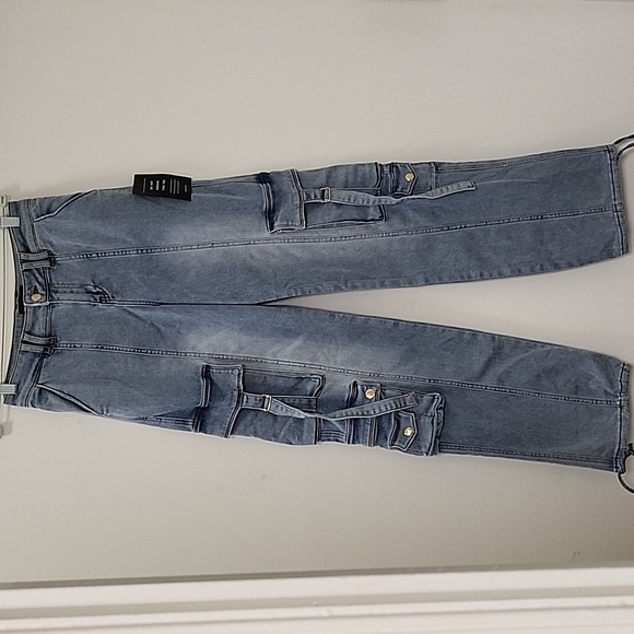 Retrofete Alejandra Cargo Pant in Vintage Celeste Size 24/27 - Picture 6 of 16